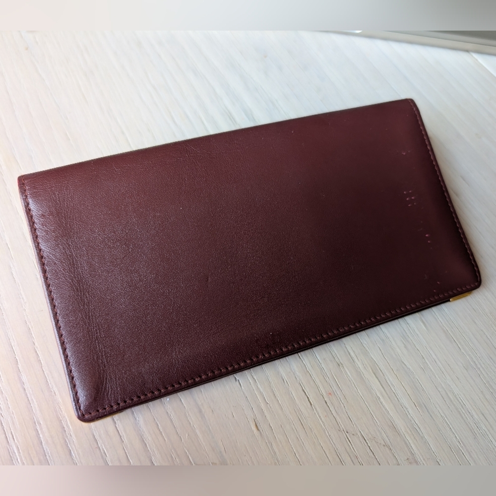 Cartier Burgundy Leather Wallet - Picture 3 of 6